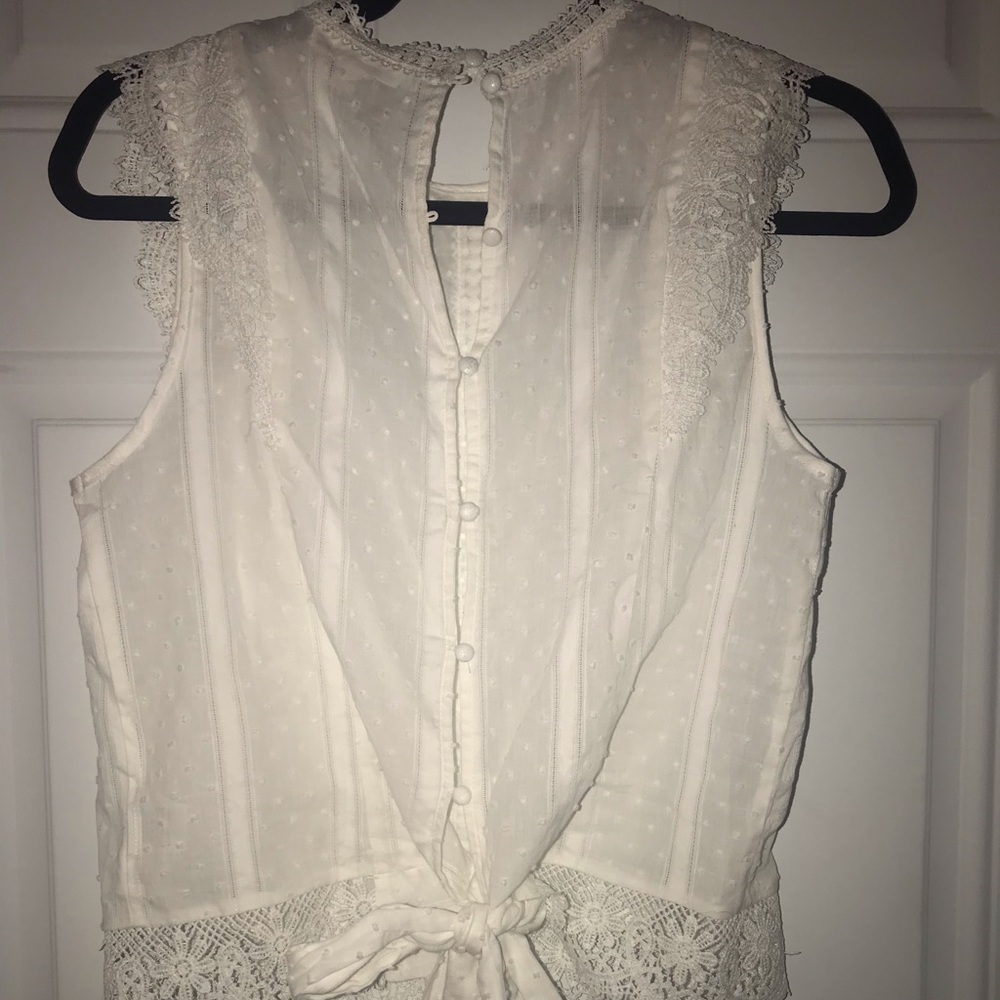 Cute white lace blouse